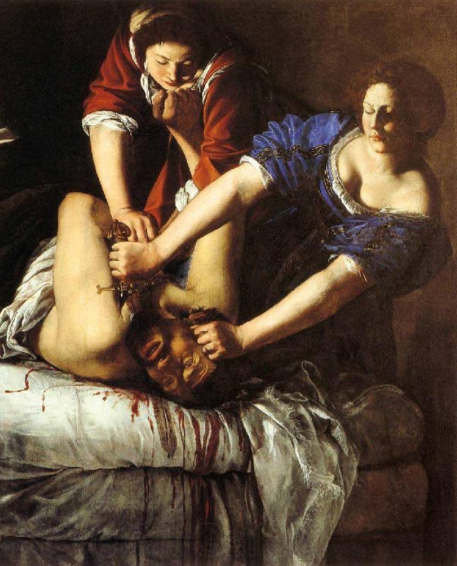 Artemisia gentileschi Judith Slaying Holofernes France oil painting art
